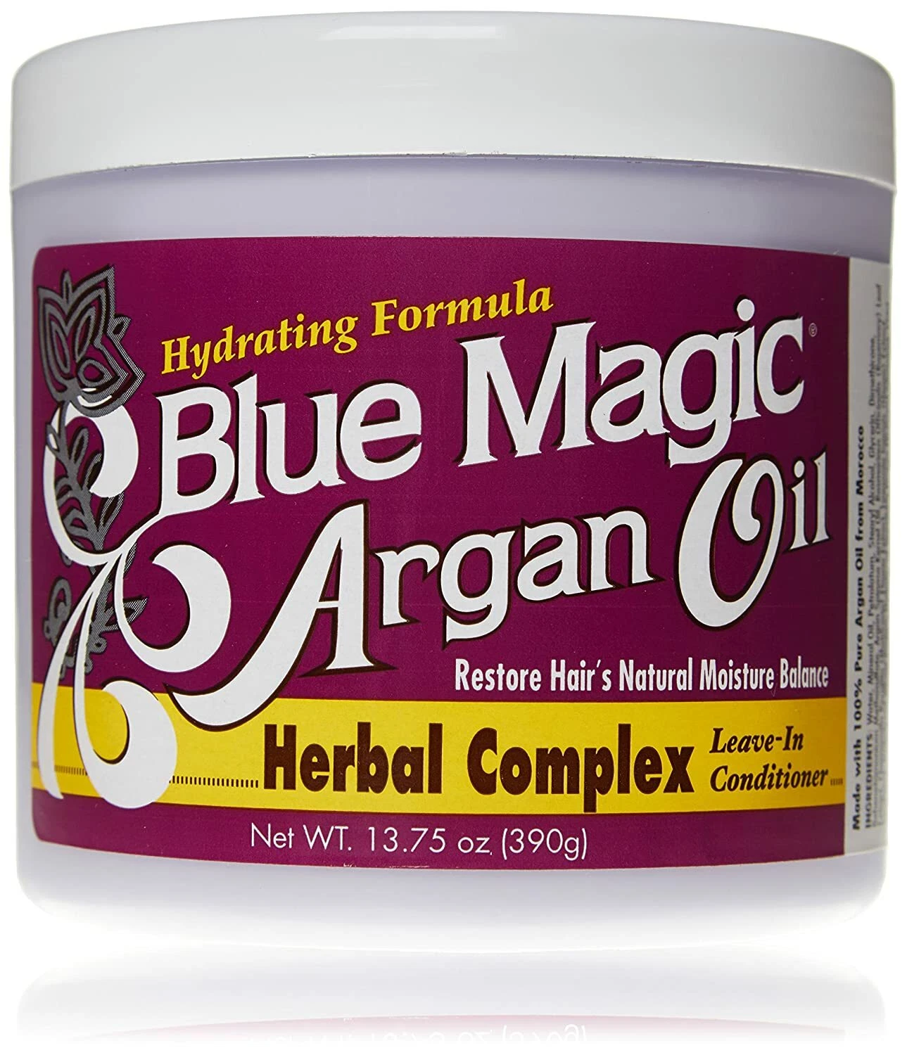 BLUE MAGIC ARGAN OIL HERBAL COMPLEX LEAVE IN CONDITIONER 390g